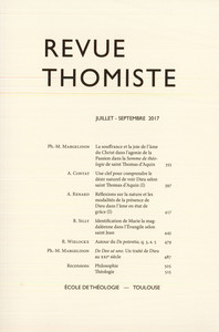 Image de Revue thomiste - N°3/2017