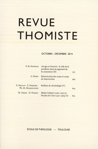 Picture of Revue thomiste - N°4/2014