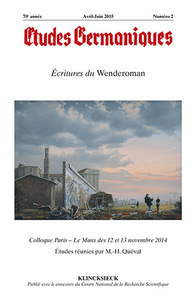 Picture of Études germaniques - N°2/2015