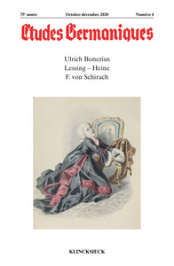 Image de Études germaniques - N°4/2020