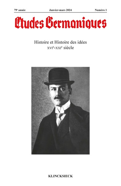 Picture of Etudes germaniques - N°1-2024