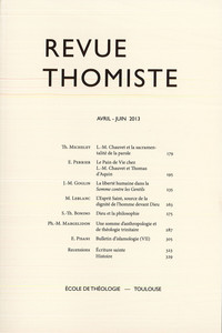 Image de Revue thomiste - N°2/2013