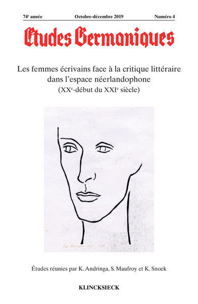 Picture of Études germaniques - N°4/2019