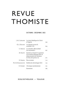 Image de Revue thomiste - N°4/2022