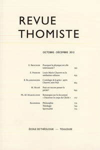 Image de Revue thomiste - N°4/2012