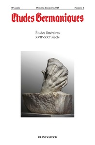 Picture of Etudes germaniques - N°4-2023