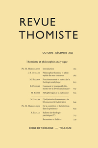Image de Revue thomiste - N°4/2023