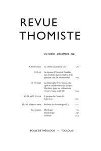 Image de Revue thomiste - N°4/2021