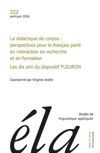 Image de Études de linguistique appliquée - n°2-2026