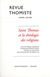 Image de Revue thomiste - N°1 et 2/2006