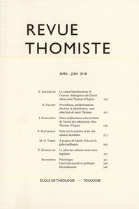 Image de Revue thomiste - N°2/2018
