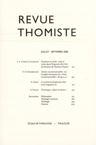 Image de Revue thomiste - N°3/2006