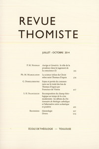 Picture of Revue thomiste - N°3/2014