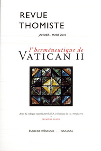 Image de Revue thomiste - N°1/2010