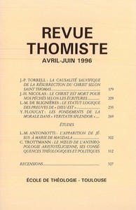 Image de Revue thomiste - N°2/1996