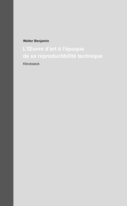 Picture of L'Œuvre d'art à l'époque de sa reproductibilité technique