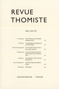 Image de Revue thomiste - N°2/2017