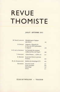 Picture of Revue thomiste - N°3/2013