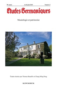 Picture of Etudes germaniques - N°2-2023