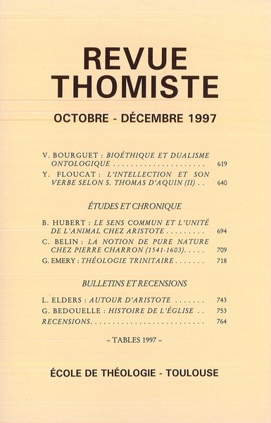 Image de Revue thomiste - N°4/1997