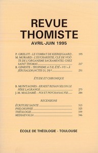 Image de Revue thomiste - N°2/1995