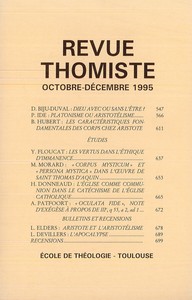 Image de Revue thomiste - N°4/1995