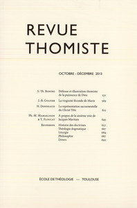 Picture of Revue thomiste - N°4/2013