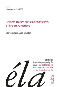 Image de Etudes de linguistique appliquée - n°3-2023