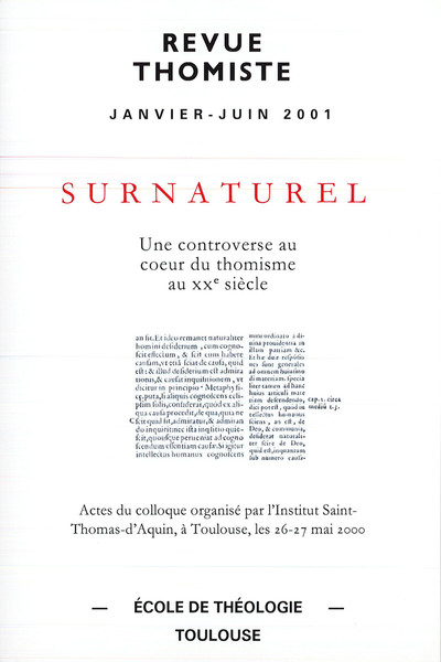 Picture of Revue thomiste - N°1 et 2/2001