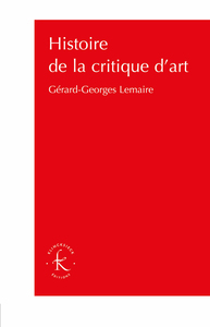 Image de Histoire de la critique d'art
