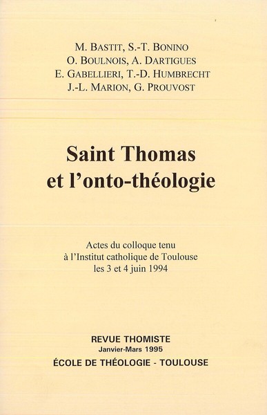 Image de Revue thomiste - N°1/1995