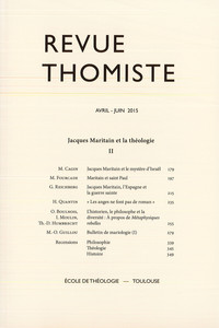 Image de Revue thomiste - N°2/2015