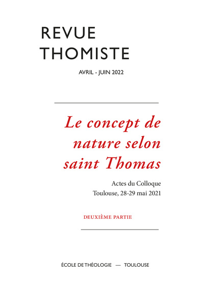 Image de Revue thomiste - N°2/2022