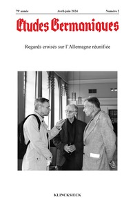 Picture of Etudes germaniques - N°2-2024