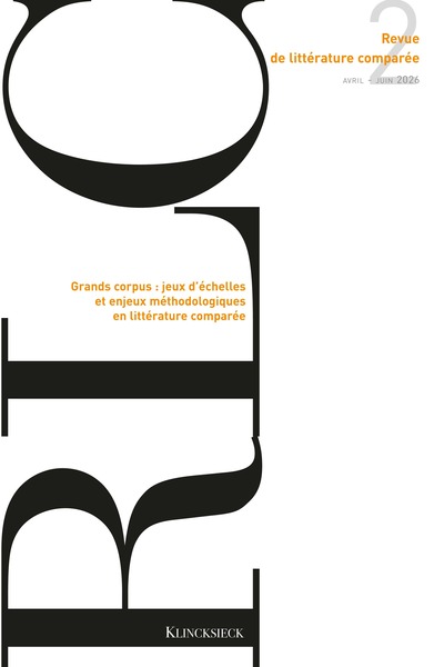Image de Revue de littérature comparée - N°2-2026