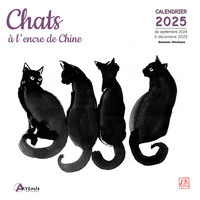 Picture of Calendrier Chats à l'encre de Chine 2025