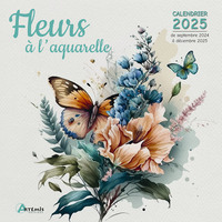 Picture of Calendrier Fleurs à l'aquarelle 2025