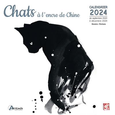 Picture of Calendrier Chats à l'encre de Chine 2024