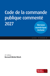 Picture of Code de la commande publique commenté 2027 (25e éd.)