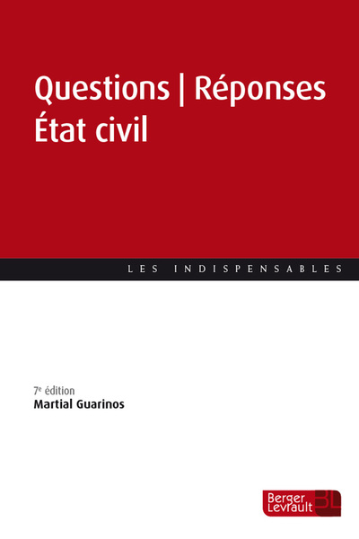 Image de Questions Réponses État civil (7e éd.)