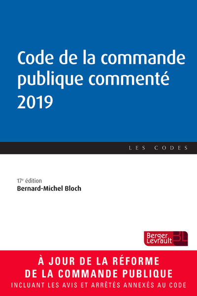 Image de Code de la commande publique commenté 2019 (17e éd.)