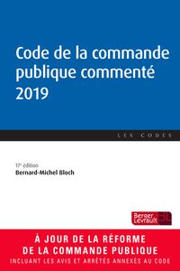 Image de Code de la commande publique commenté 2019 (17e éd.)