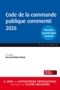 Picture of Code de la commande publique commenté 2026 (24e éd.)