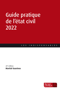 Image de Guide pratique de l'état civil 2022 (20e éd.)