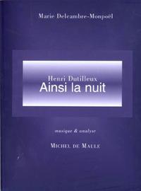 Picture of AINSI LA NUIT -DE DUTILLEUX