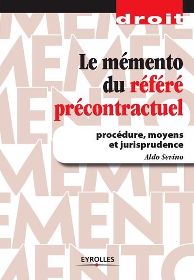 Image de Le mémento du référé précontractuel