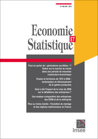 Picture of Économie et statistique N° 462-463