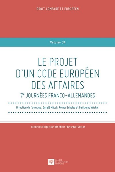 Picture of Le projet d'un code européen des affaires