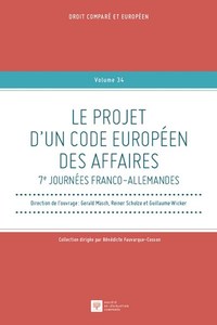 Picture of Le projet d'un code européen des affaires