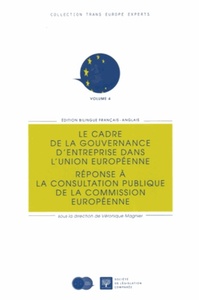 Picture of LE CADRE DE LA GOUVERNANCE D'ENTREPRISE DANS L'UNION EUROPÉENNE : RÉPONSE À LA C